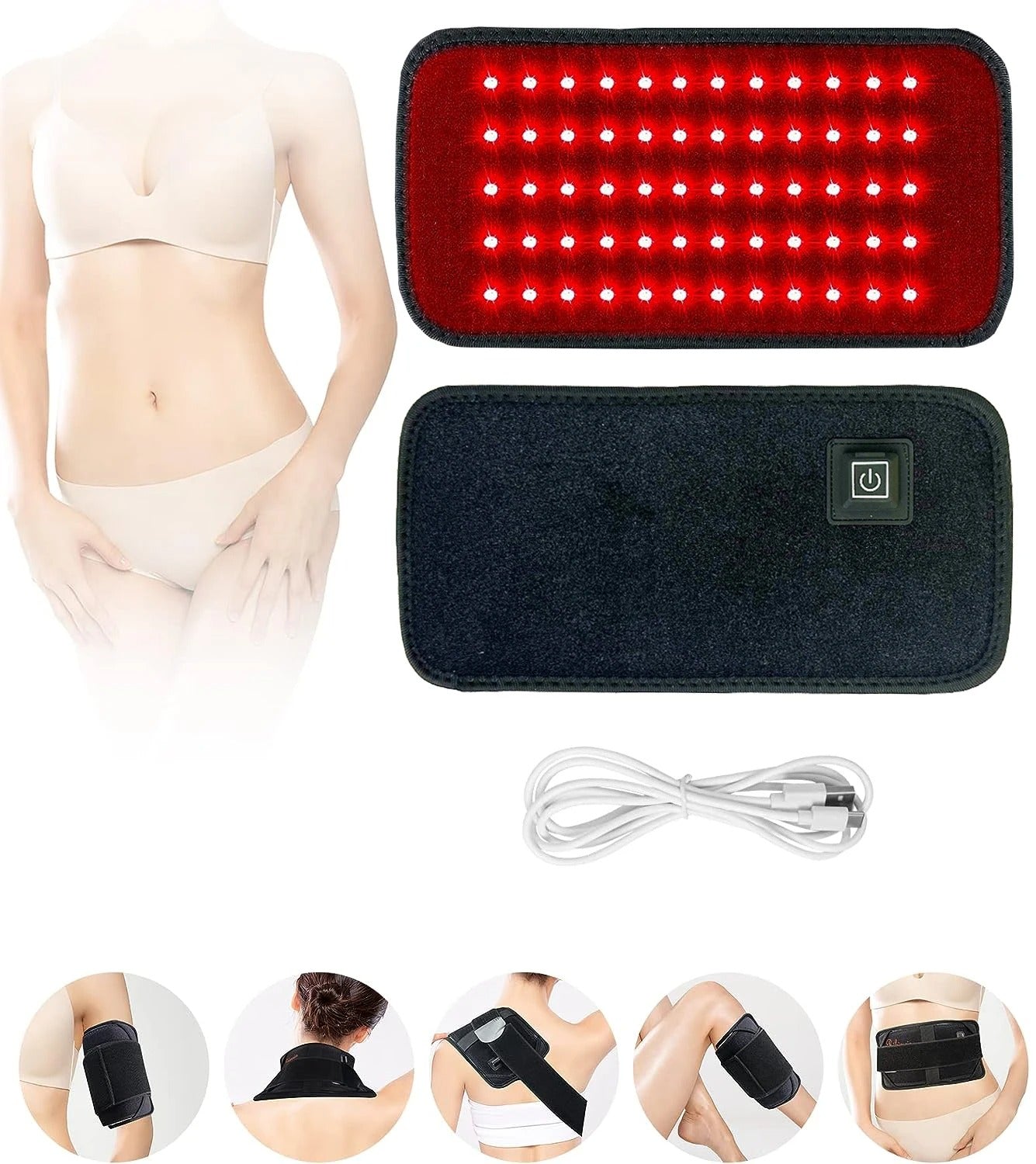 LED Red and Infrared Light Therapy Belt
