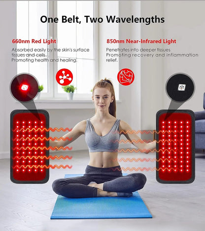 LED Red and Infrared Light Therapy Belt